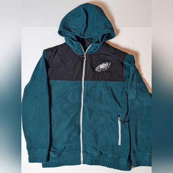 Philadelphia Eagles Full-Zip Hooded Jacket - NFL Official Team Apparel - Picture 2 of 6